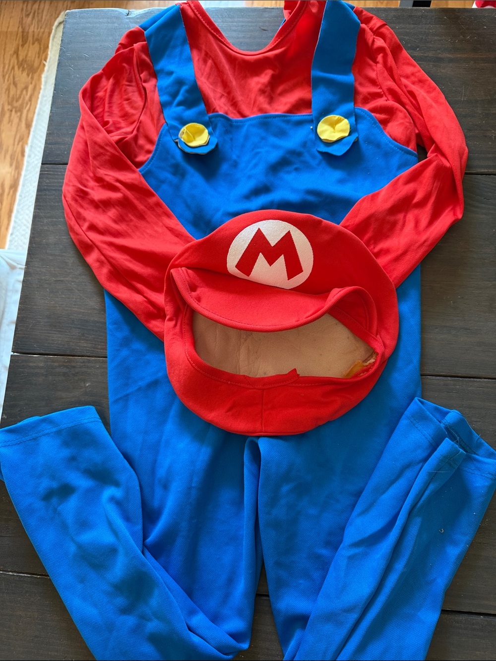 Super Mario Costume, size M: jumpsuit and hat